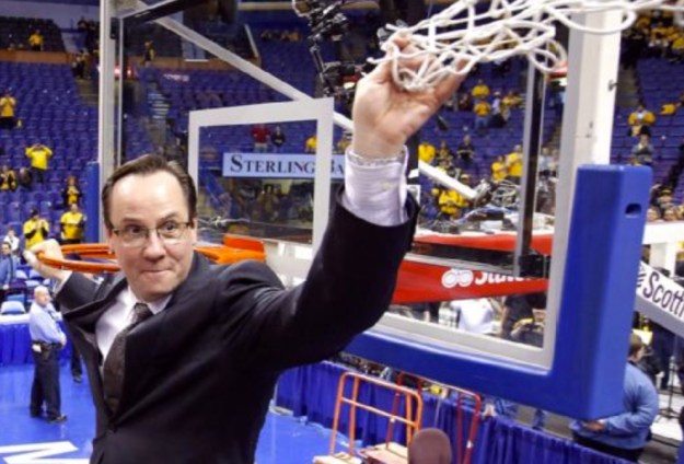Gregg Marshall caught in a somber and reflective moment, possibly regretting the fact that he went for all those risky offensive boards.