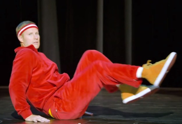 The Mayor is so excited about early-season per-possession stats he borrowed an outfit from the Sonic red velvet cake ad.